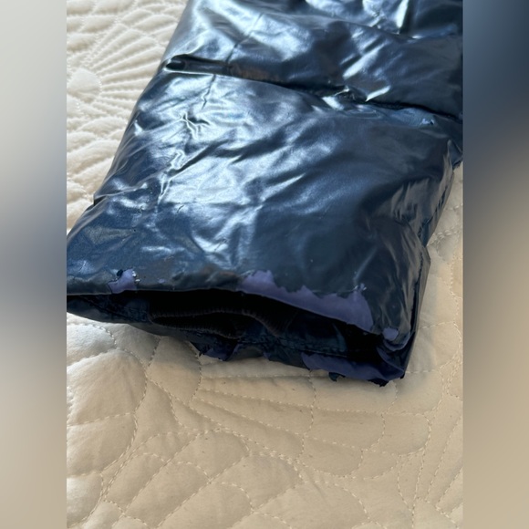 Abercrombie Kids Puffer Sherpa Lined Coat- Blue- Size 13/14 - Picture 11 of 17